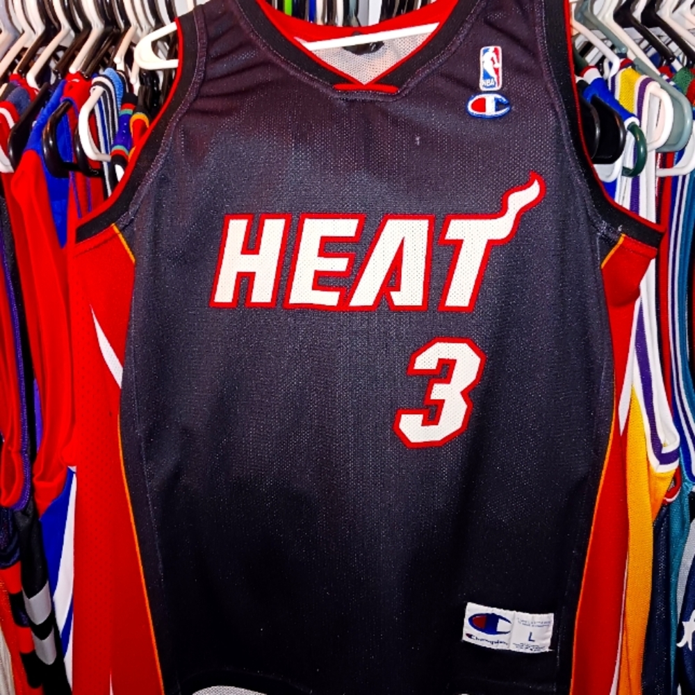 Dwyane Wade Miami Heat Champion Euro Jersey sz Large